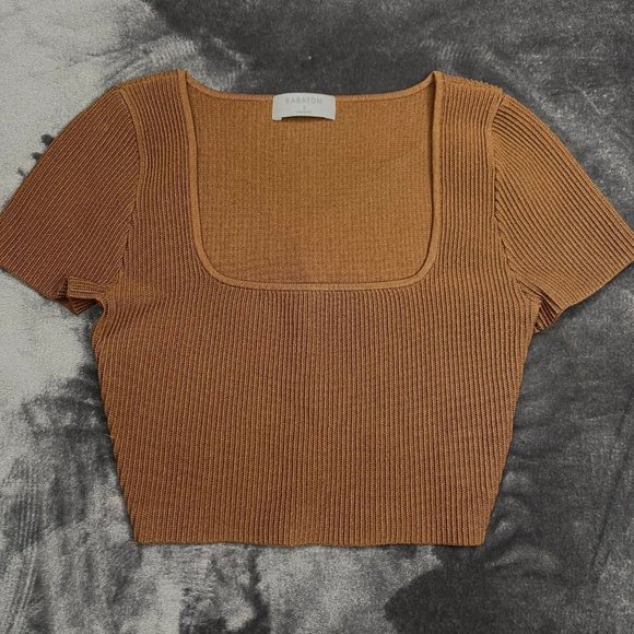 Aritzia Sculpt Knit Squareneck Top - Picture 3 of 3